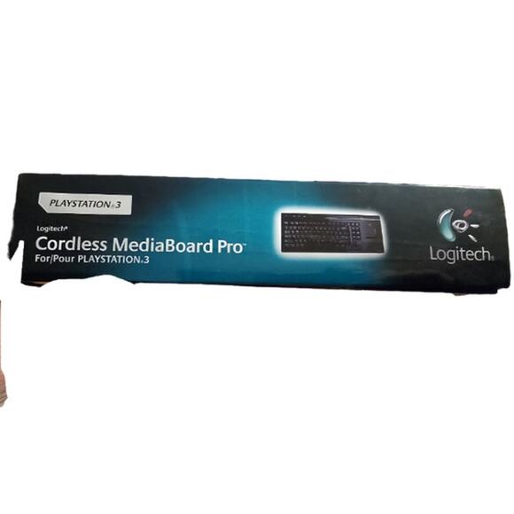 Logitech Cordless MediaBoard Pro for PS3 New in Open Box - Picture 5 of 8